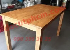 THANH LÝ BÀN GHẾ GỖ NHÀ HÀNG 70 X 120